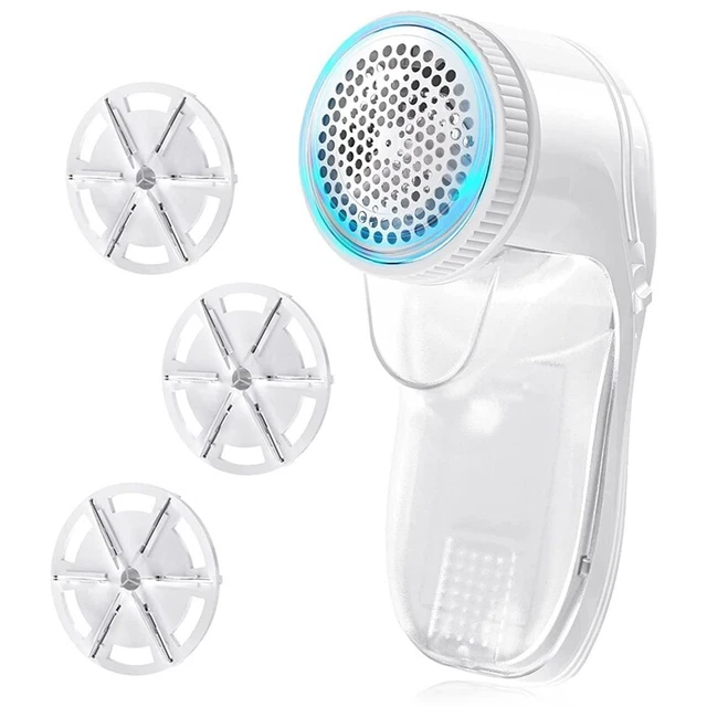 Afeitadora de tela, removedor portátil potente afeitadora con cuchillas adicionales carga USB Q7G4