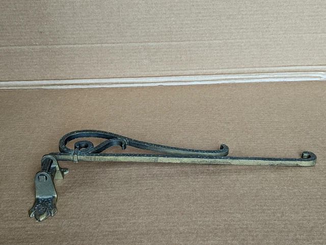 Victorian Cast Iron Swing Arm Curtain Rod Holdback Dovercraft 3