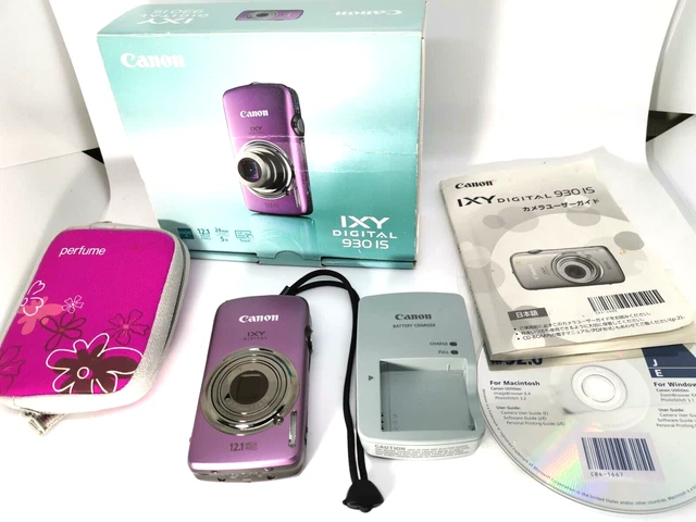 "Near Mint" Canon IXY DIGITAL 930 IS PowerShot DIGITAL ELPH Purple Pink