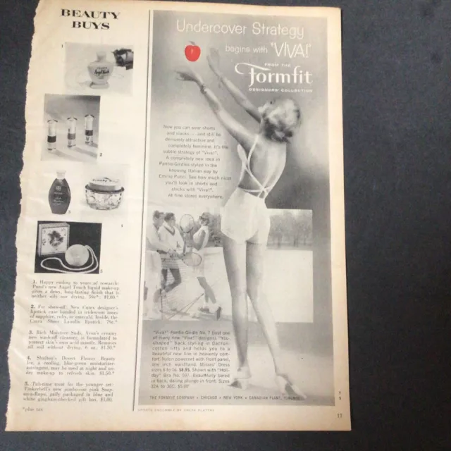 Vintage Formfit Girdle Clipping Magazine Ad MCM Pretty Woman Viva!