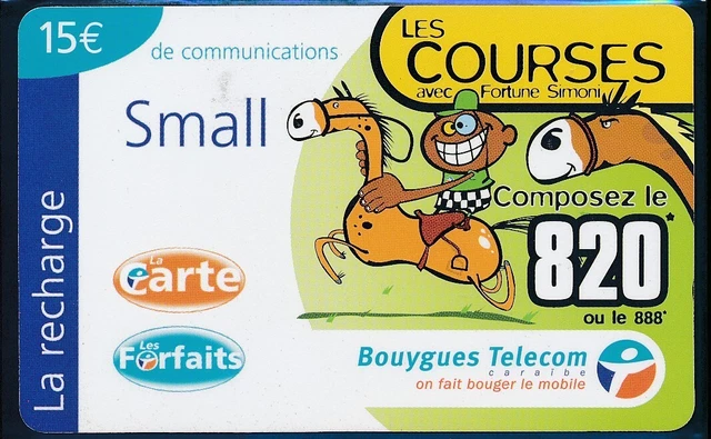 Carta Prepagata Bouygues Caraibi Rif. Abc 21/5
