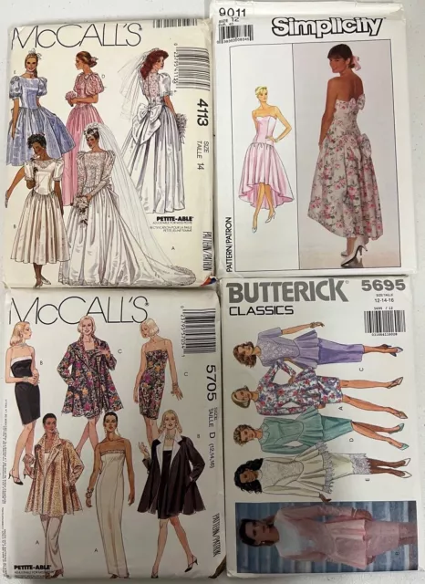 U Pick Misses Sewing Pattern Bridal Formal Mother of the Bride Uncut 1980s 1990s