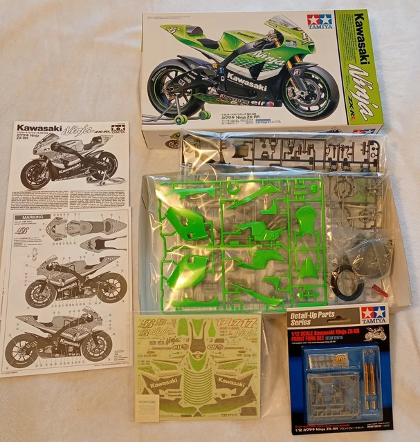 Tamiya Racing Motorcycle TAMIYA 1:12 SCALE construction model kit Kawasaki ZXRR race bike with ...