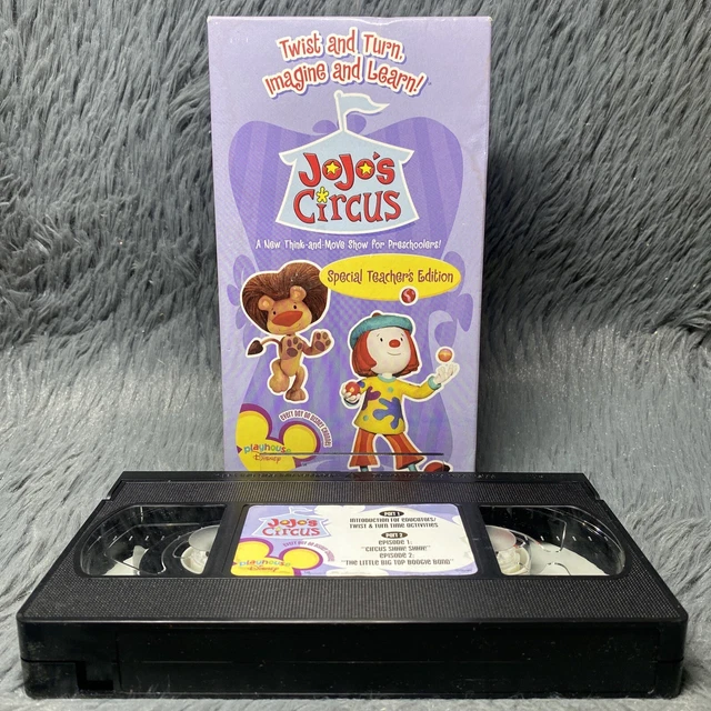 JOJOS CIRCUS TEACHER’S Edition VHS Tape Playhouse Disney Release 2