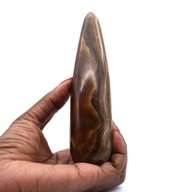 Bâton de massage en calcite 285gr 150mm Madagascar