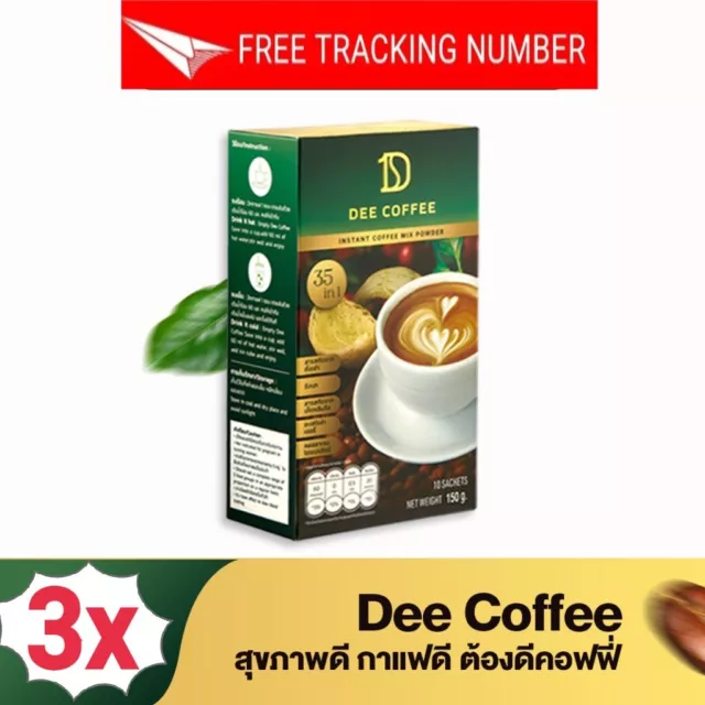 3x 30 sobres de café Dee premium Arábica bebida saludable instantánea control de peso