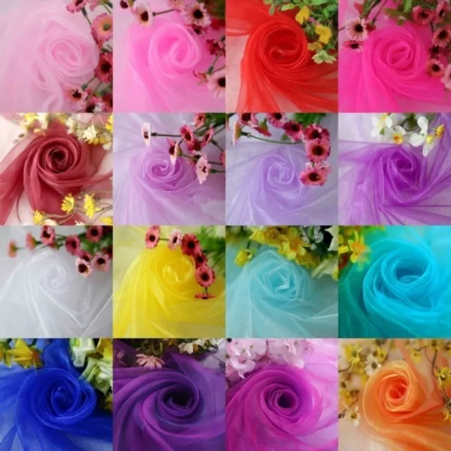 Decoration Tulle Roll Wedding Backdrop Staircase Chair Back Gauze Chair Sashes