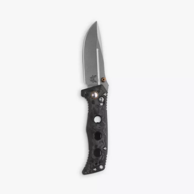 Benchmade 273-03 Mini Adams, 3.25" CPM-MagnaCut Blade, Carbon Fiber Handles 2