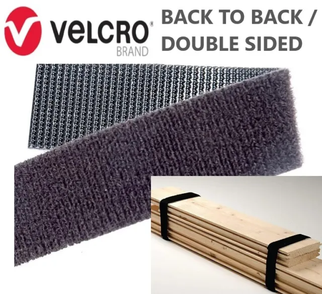Velcro® Brand ONE-WRAP® double sided strapping tape Black 10mm 16mm 20mm  25mm