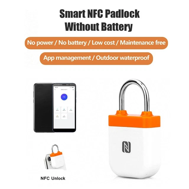 sécurité Cadenas intelligent NFC Cadenas de porte de carte Serrure intelligente