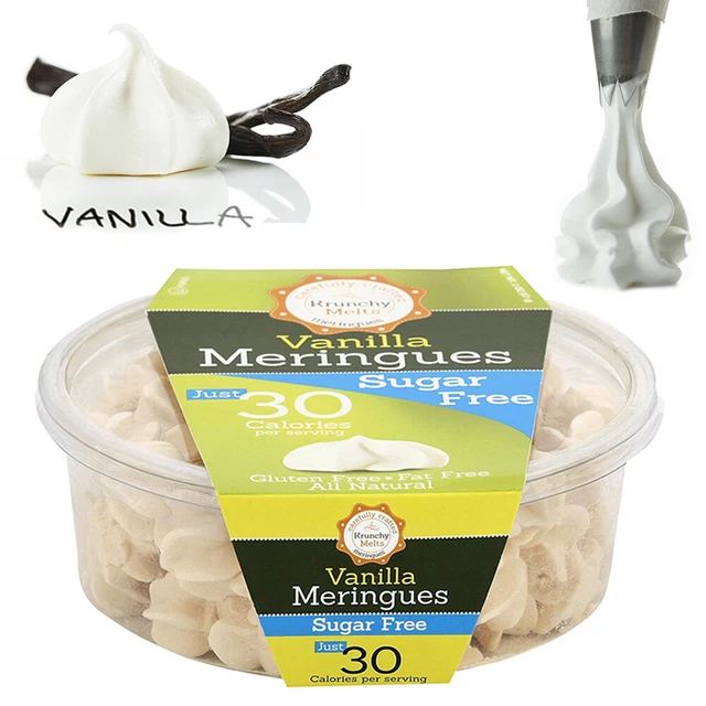 Vanille Meringues Cookies Gluten Graisse Et sans Sucre Kascher Collations Bonbon
