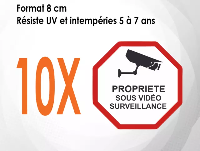 Panneau de sécurité Propriété sous vidéo surveillance 1 - 4mepro
