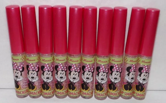 50 x LIP SMACKER MINNIE MOUSE ~ CUPCAKE Glitter Lip Gloss ~ Wholesale Lot of 50
