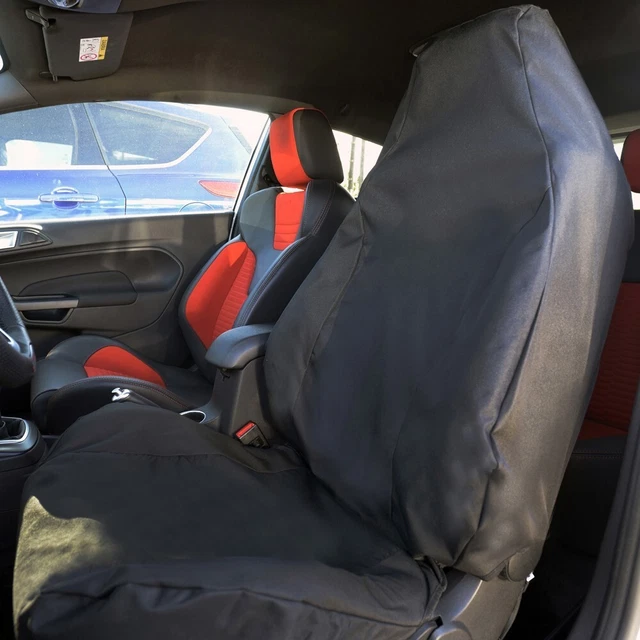 Waterproof Seat Covers For Ford Focus RS MK2/MK3 Recaro Bucket Seats – Heavy Duty, Washable Pair (Black)