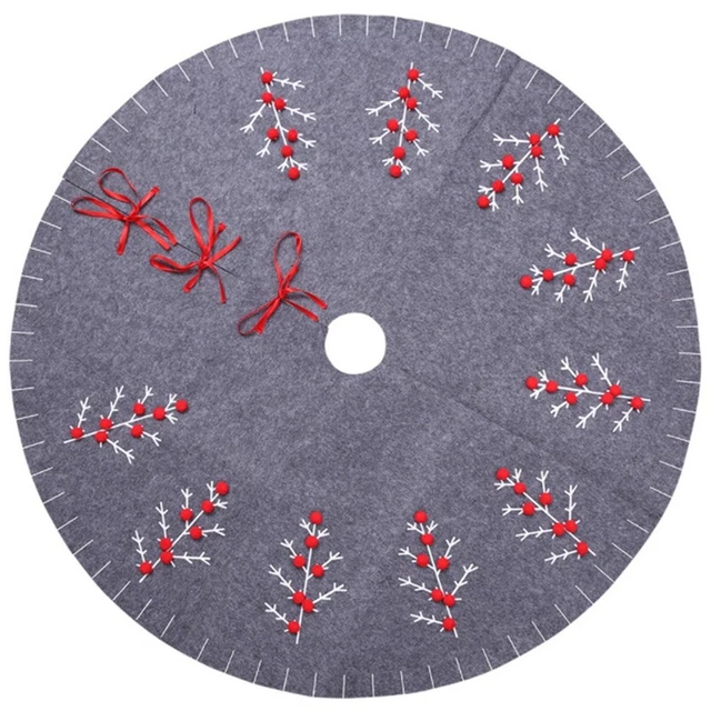 Gonna Albero di Natale 120cm Tappeto Rotondo Decorazioni Natale per Casa FlooB1