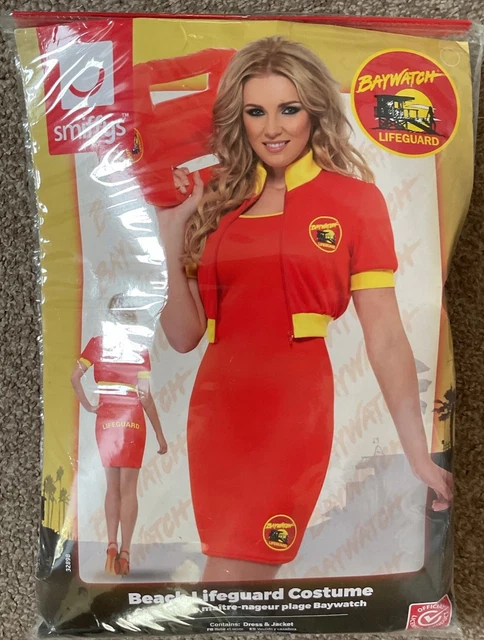 LADIES BAYWATCH BEACH Lifeguard 80s Womens Fancy Dress Costume 8-10 by  Smiffys 16.14 - PicClick UK