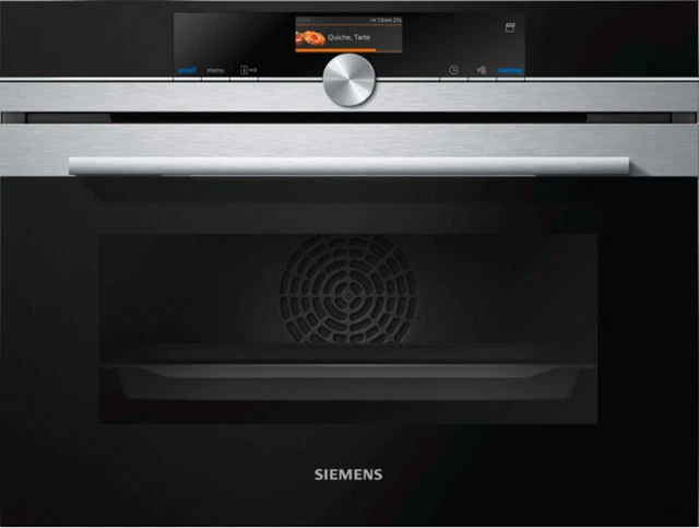 Siemens Four intégrable combi vapeur 47l 60cm a+ ecoclean inox