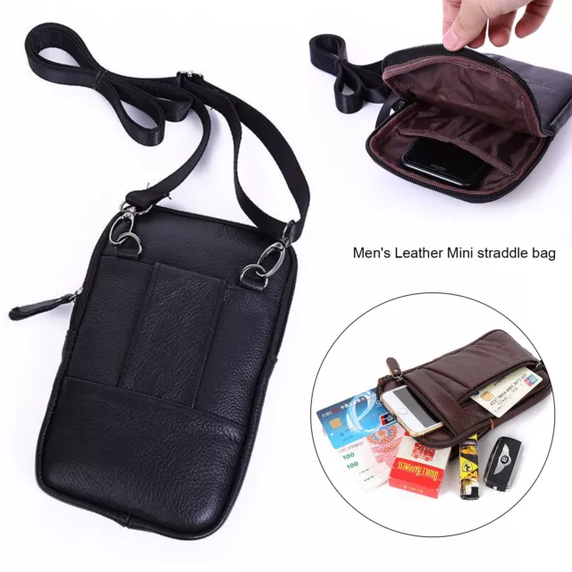 Men Laptop Messenger Small Bags Men's Leather Shoulder Bag Crossbody wallet bag
