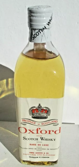 OXFORD SCOTCH WHISKY Rare De Luxe Glasgow & London anni '60 cl. 0.75 vol. 43%