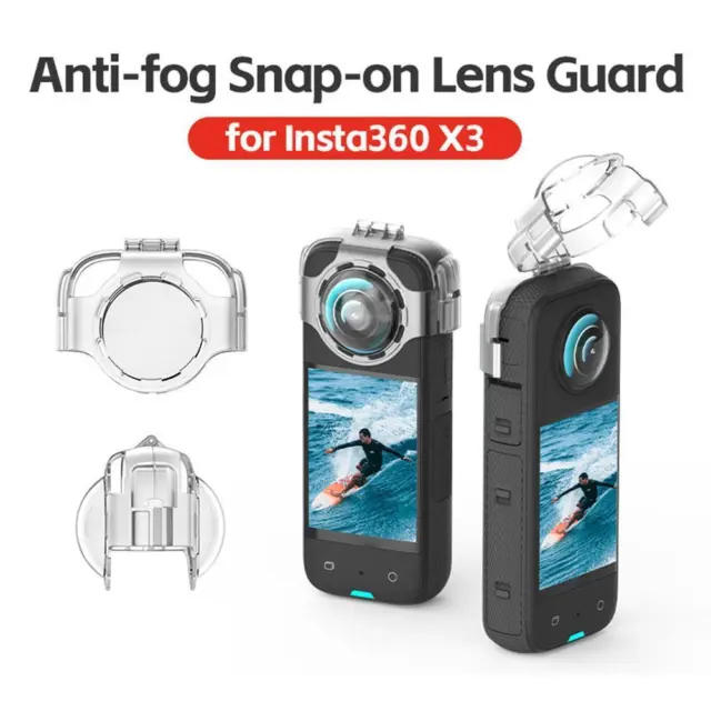 For Insta360 X3 Sport Camera Anti-fog Protector Cover Cap Guard Access Lens 9CA0