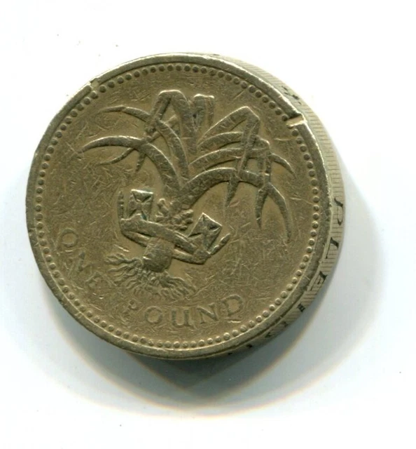1985 Great Britain Welsh Leek One Pound Coin (b511-3)