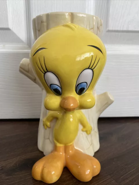 Warner Bros Studio Store Ceramic Vase Tweety Pie 1996