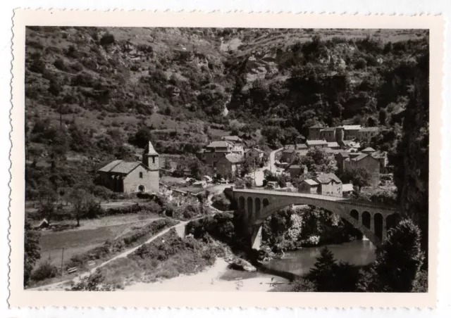 PHOTO FRANCE SAINT-CHELY-DU-TARN GORGES DU TARN CAUSSES 1964 Pont Village
