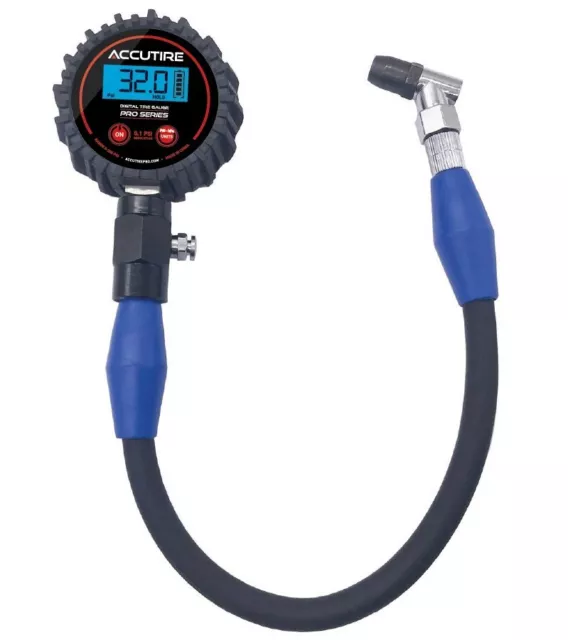 ACCUTIRE Digital Tyre Gauge Pro with HOLD Pressure reading 0.1psi Resolution M2B