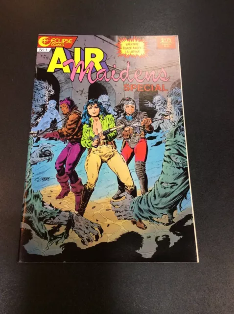 Airboy #1 Air Maidens Special 1 Eclipse Golden age Heroines Valkyrie Black Angel 3