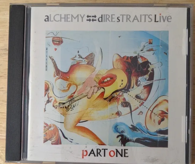 Dire Straits Live Alchemy 2-CD Set 1984 WB Part 1 and 2 Writing on discs
