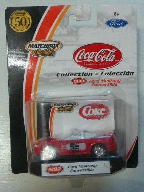 Matchbox Collectibles Coca Cola Ford Mustang Convertible 1999