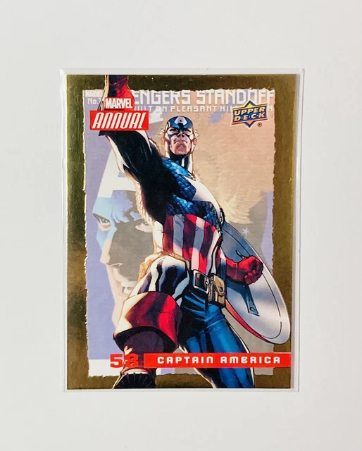 2016 Upper Deck Marvel Annual Gold Parallel Captain America NM #58