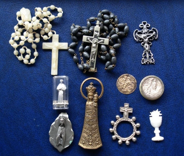 ** Lotto Di N. 12 Oggetti Religiosi Vedi Foto E Descrizione