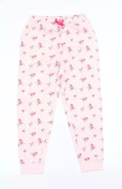 YD Mädchen rosa Blumenmuster Baumwolle Jegging Hose Größe 9-10 Jahre normal