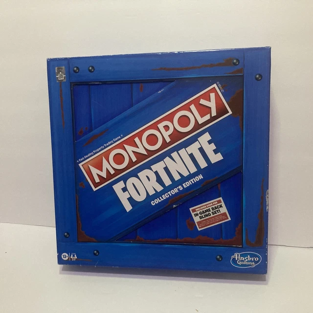 HASBRO GAMING MONOPOLY Fortnite Collector's Edition Board Game New W