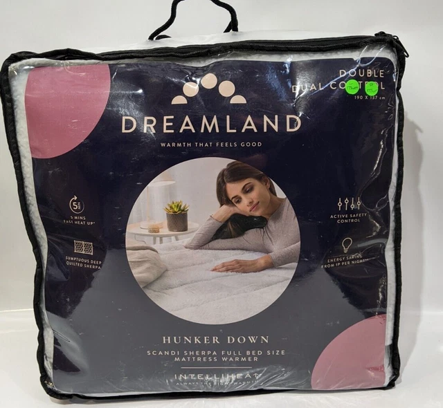 DOUBLE DUAL CONTROL Dreamland Scandi Electric Heated Sherpa Underblanket £89.99 PicClick UK