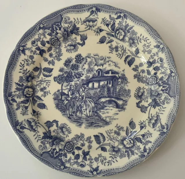 Ironstone Tableware Patented Design Made in Italy Romantic Courting Scene Plate