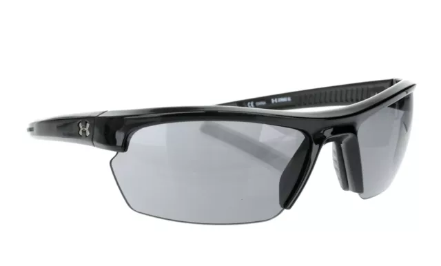 Under Armour 255613 Mens Stride Xl Rectangle Sunglasses Black/Gray