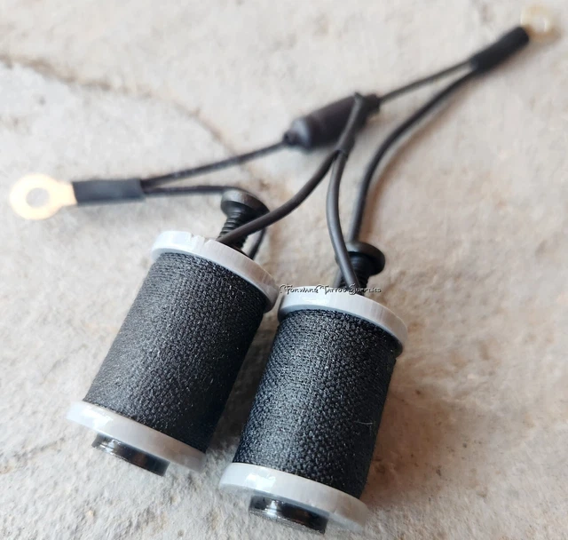 Piezas de máquina de tatuaje de 1,25" 8-32 bobinas 8 envolturas gris lavadoras negras EE. UU. delanteras