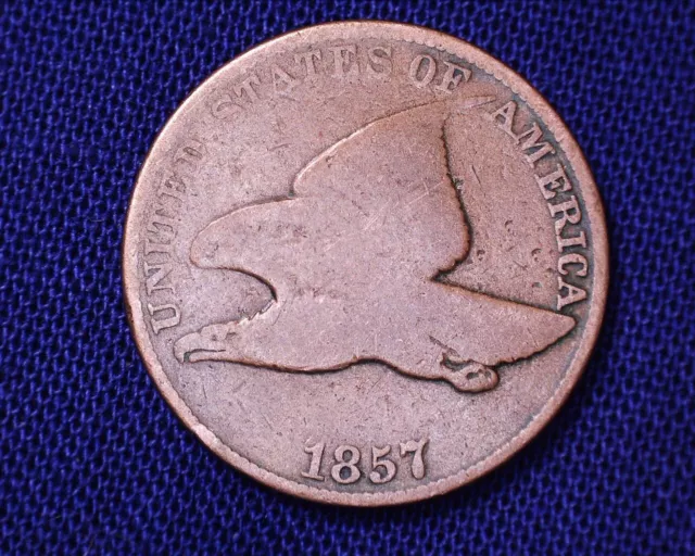 1857 Flying Eagle Cent Nice Detail 1st Small Cent Nice Coin #FE274