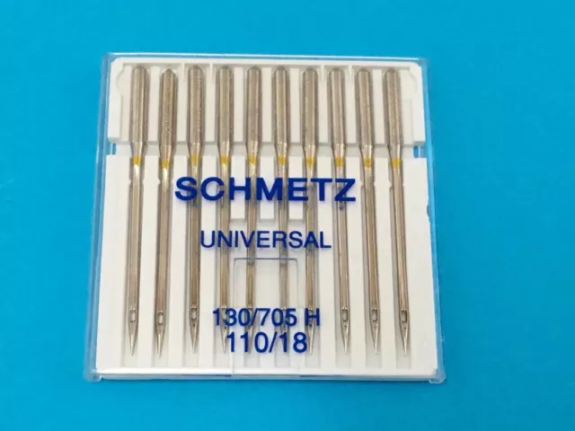 Schmetz Nadeln System 130-110/18 Flachkolben Nadel für Dickstoff wie Leder,Jeans