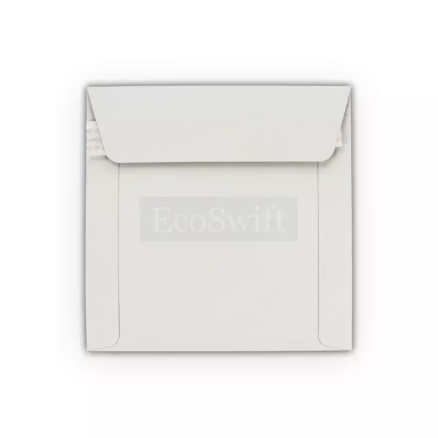 100 - 6" x 6" EcoSwift White CD/DVD Photo Ship Flats Cardboard Envelope Mailers 2