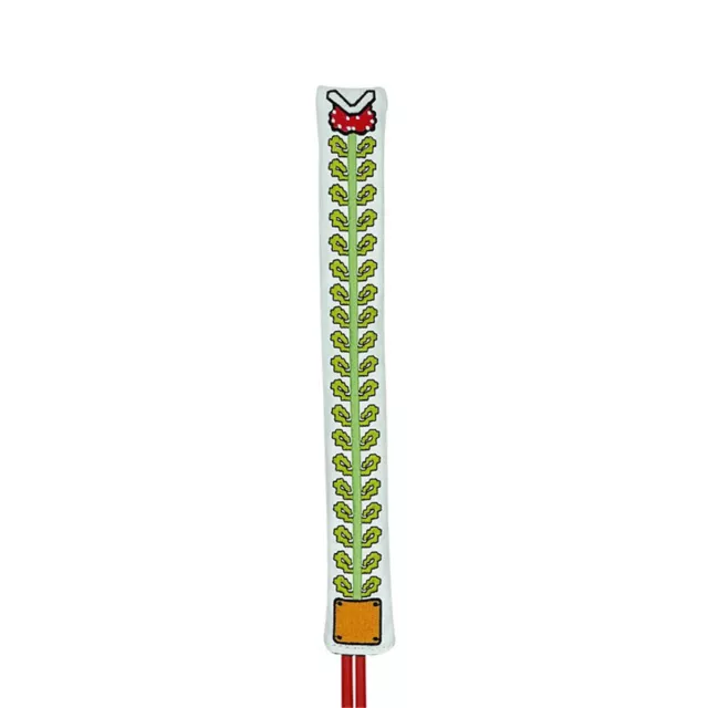 Double Sided Embroidered Golf Alignment Stick Cover Golf Stick Protect Headcover
