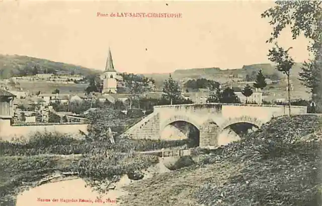 54 - Lay Saint Christophe - Pont de Lay Saint Christophe - CPA - See Straight Scans