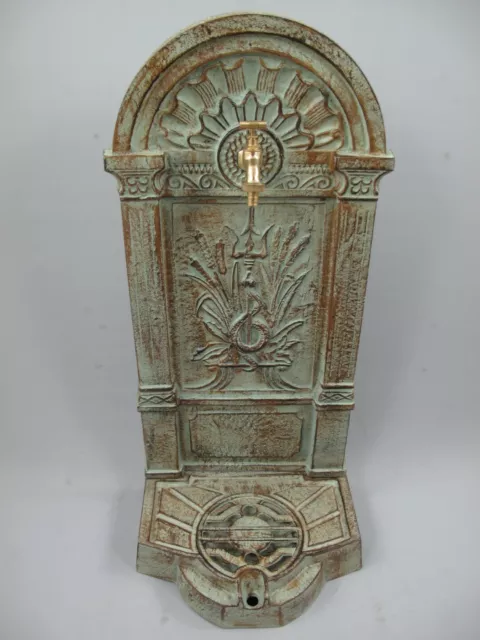 Standbrunnen Wassersäule Gusseisen Gartenbrunnen rustikal Antik Stil H. 83cm