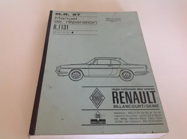 Renault Caravelle Manuel de réparation R1131