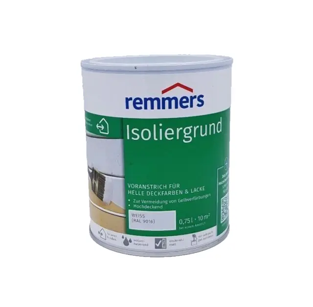 Isoliergrund Isolierfarbe Remmers 9016 Weiss 0,750 Liter