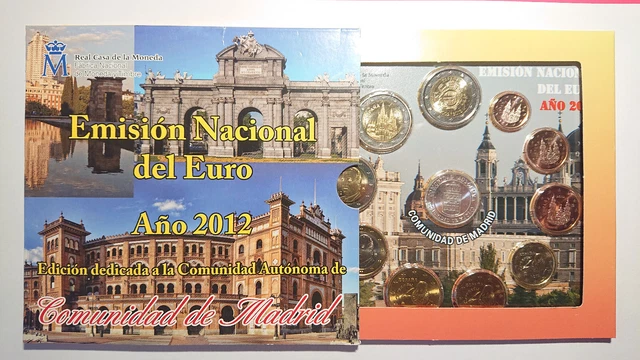 KMS Kursmünzensatz Spanien 2012 Madrid  1 Cent - 2 Euro + 2x2 Euro SM