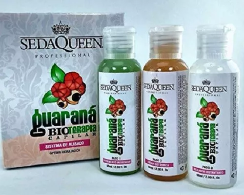 3 Kits de Cirugia Capilar Seda Queen Guarana de bioterapia de 50 ml 2