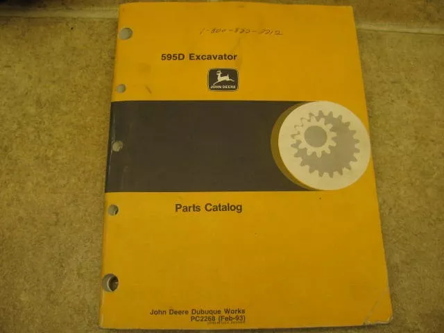 John Deere 490E Excavator Parts Manual JD PC2325 Book Catalog